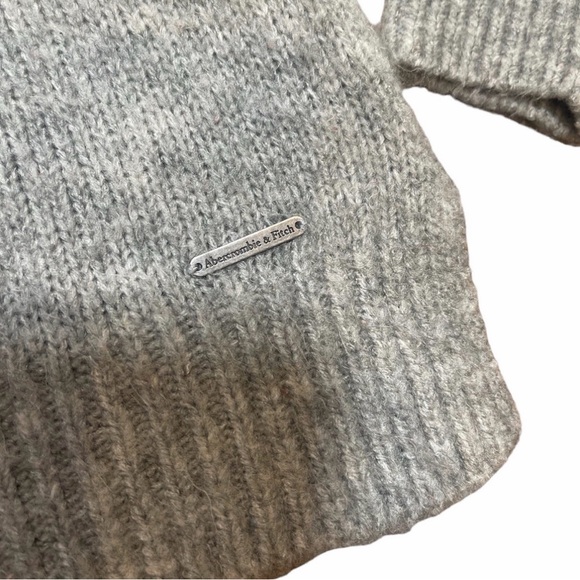 Abercrombie & Fitch Gray Fair Isle Mockneck Sweater - Picture 4 of 6